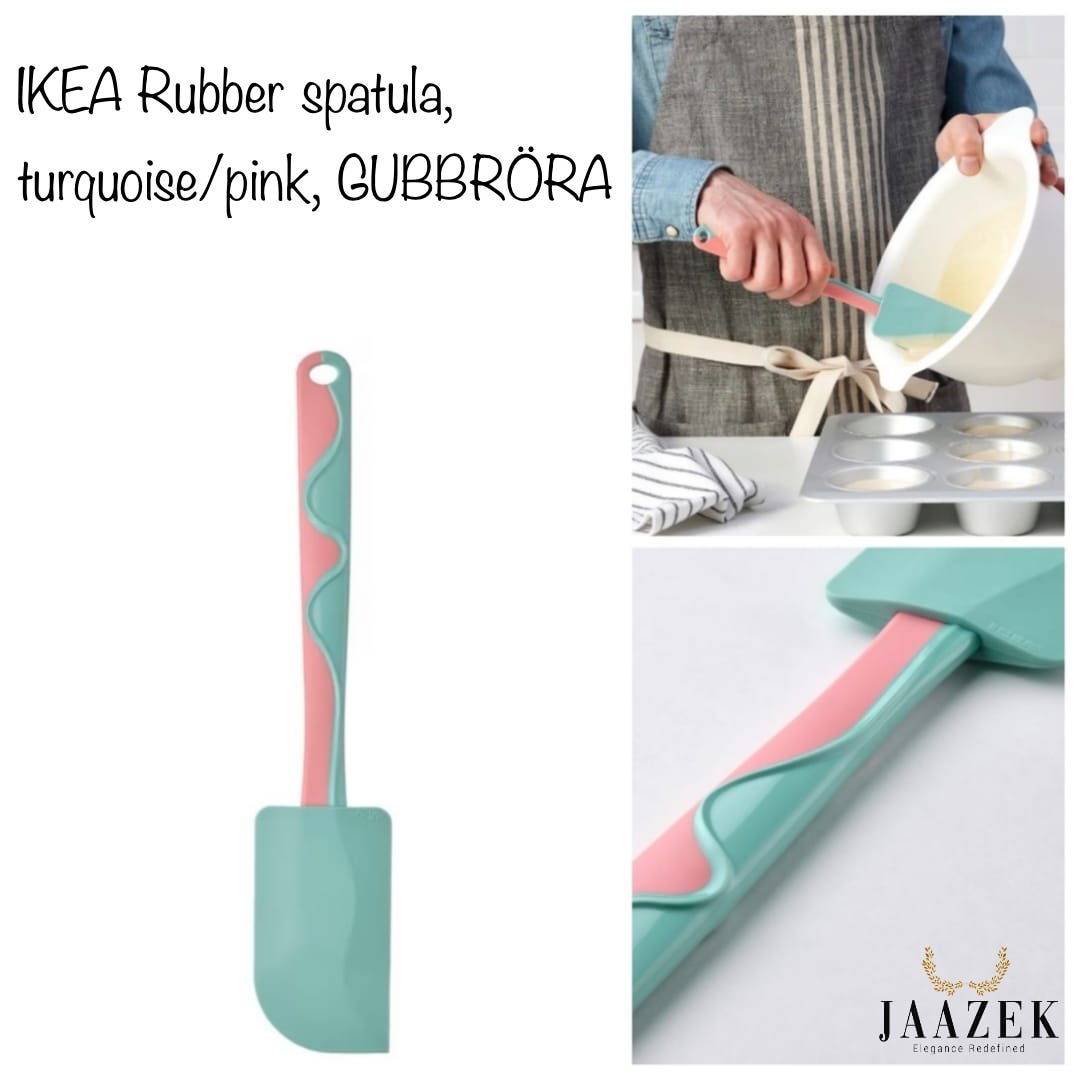 GUBBRÖRA Rubber spatula, turquoise/pink - IKEA