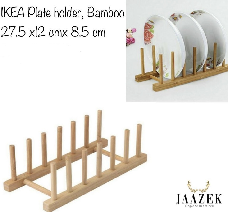 OSTBIT plate holder, bamboo - IKEA